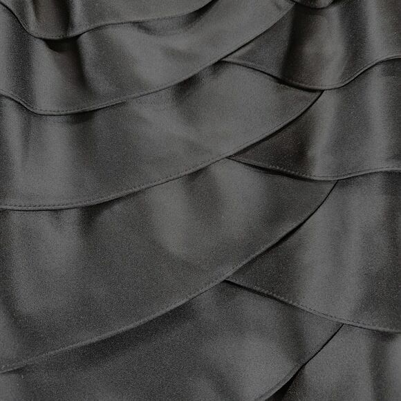 Adrianna Papell Womens Skirt Black Size 6 100% Polyester Zipper In The Back - Picture 9 of 12